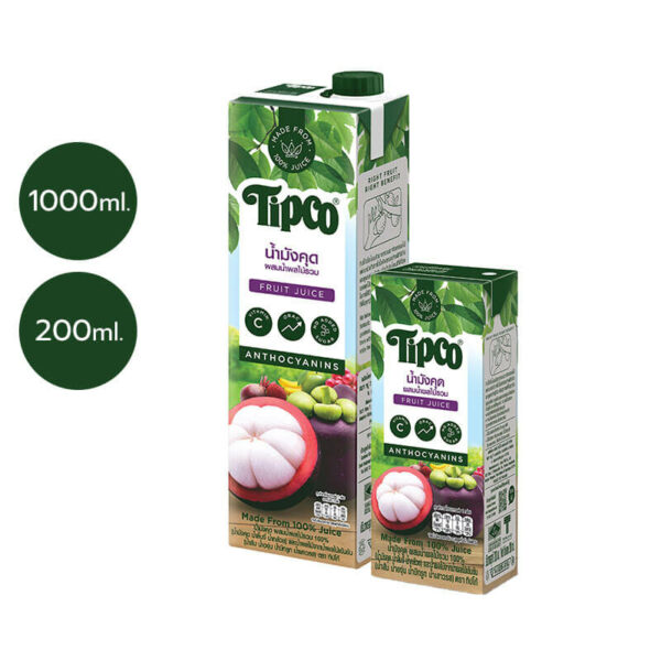 TIPCO น้ำมังคุดผสมน้ำผลไม้รวม 100% Mangosteen Mixed Fruit