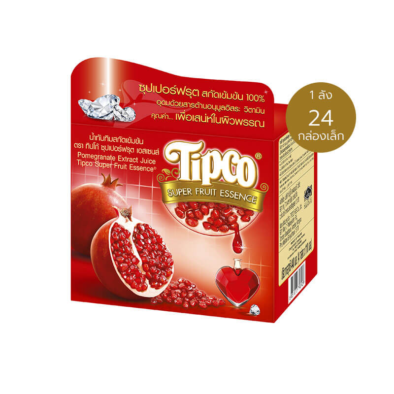 TIPCO น้ำทับทิมสกัดเข้มข้น Pomegranate Extract juice 100% ขนาด 110 มล.