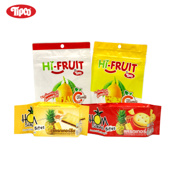 TIPCO snack set (มะม่วงอบแห้ง+แครกเกอร์)