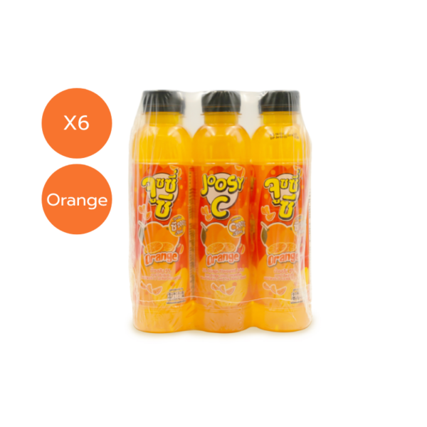 (6ขวด) TIPCO Orange Drink VitC&Zinc JoosyC  300ml.