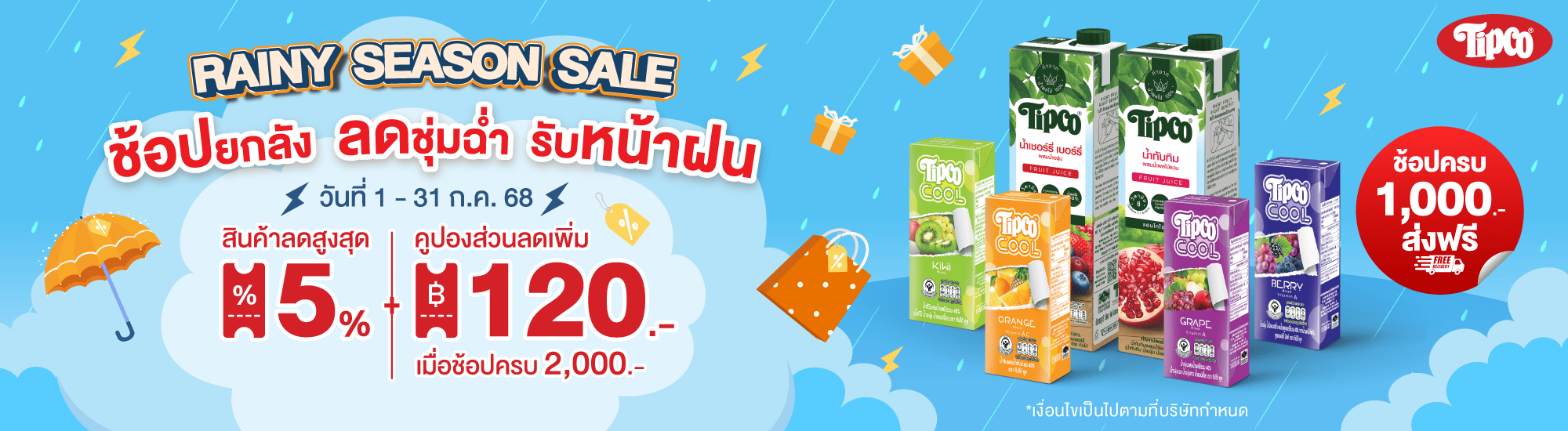 น้ำผลไม้ทิปโก้ โปรโมชั่น