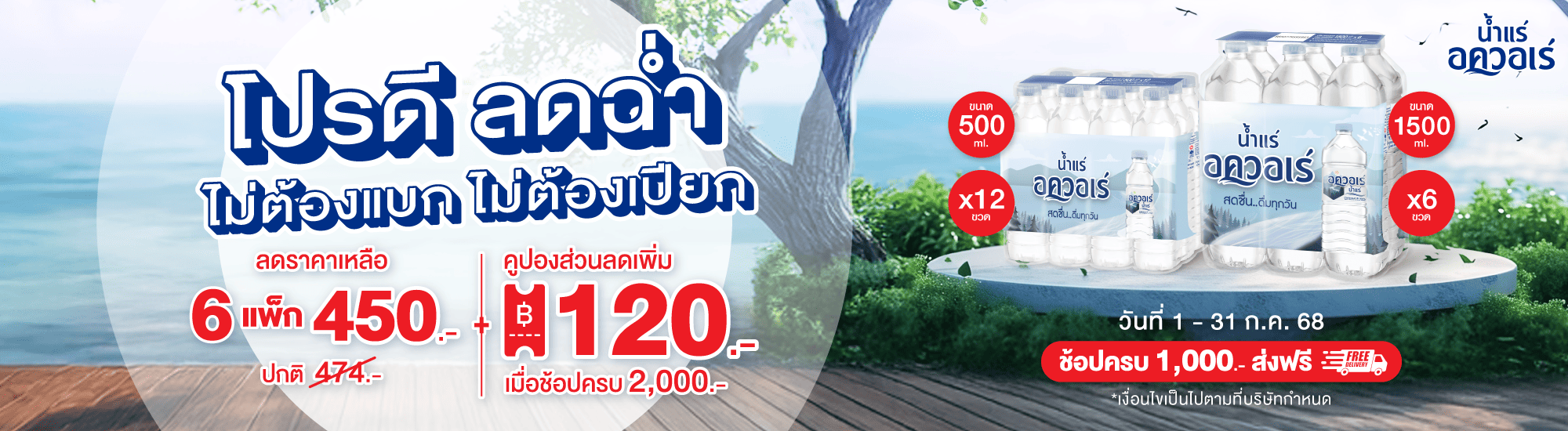 น้ำแร่อควอเร่ โปรโมชั่น