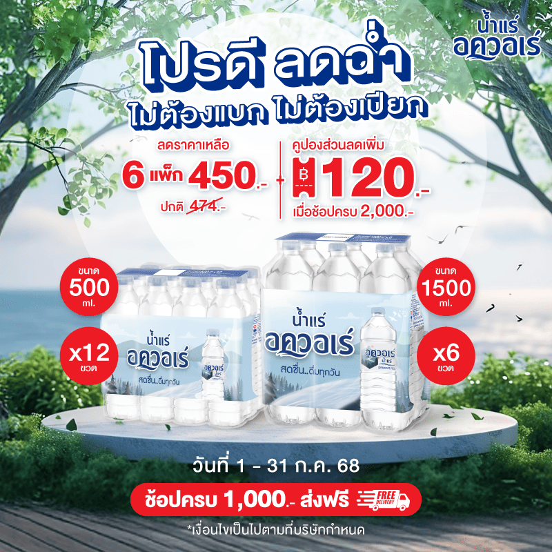 น้ำแร่อควอเร่ โปรโมชั่น